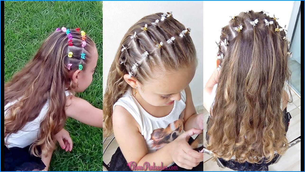 Como fazer penteados em cabelos infantis