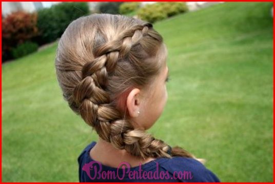 Penteado Infantil Rápido e Fácil com Tranças Simples