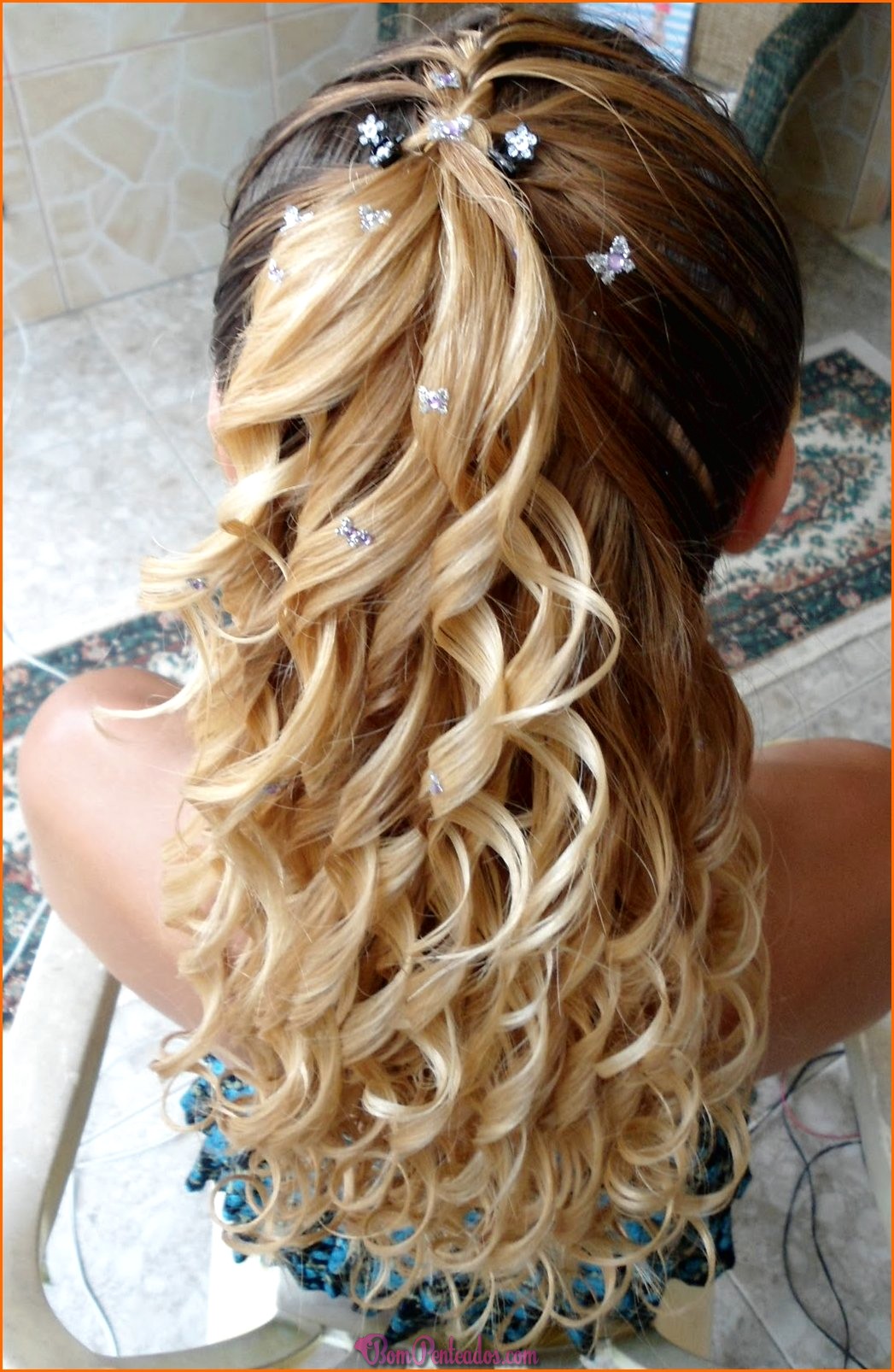 penteado de criança para casamento