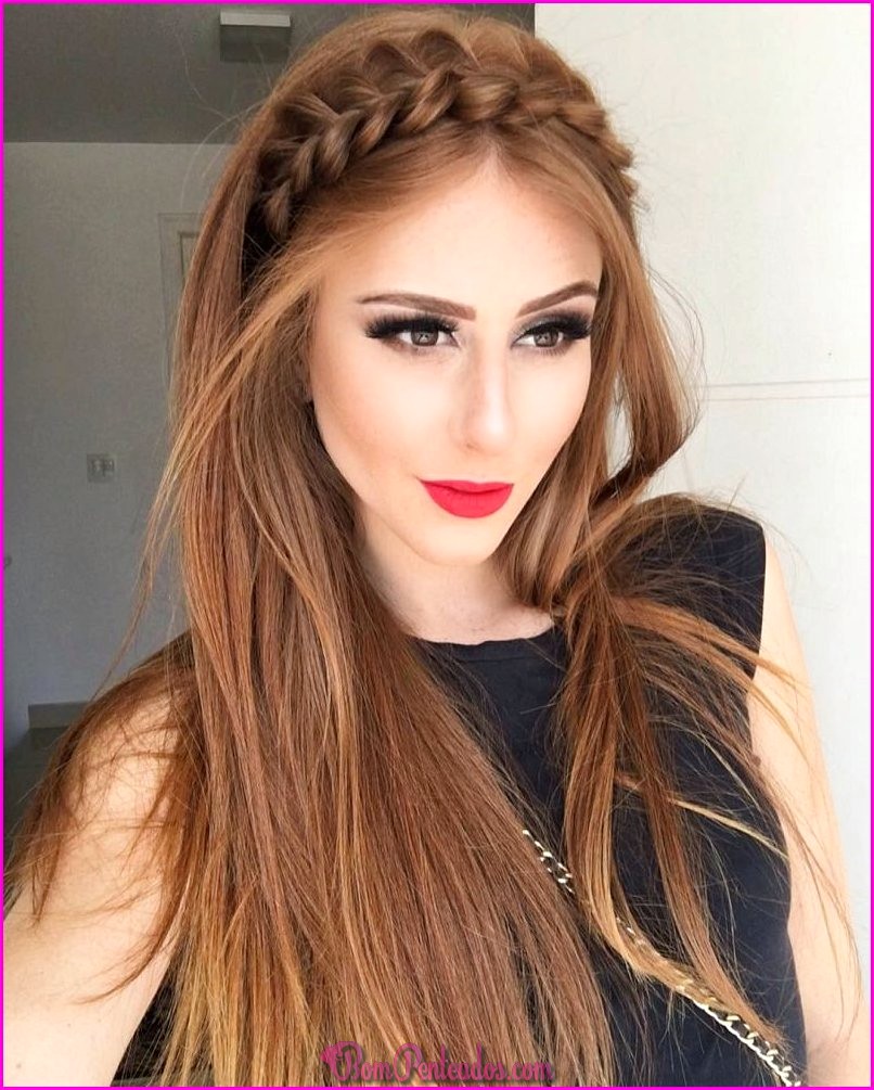 Penteado fácil longo cabelo solto » Bom Penteados